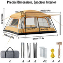 el Outdoor BackpackinTenda Grande de Camping para 4 a 6 Pessoas – 2 Quartos, Espaçosa e Ideal para Famíliag Equipment Waterproof Windproof