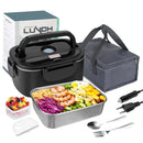 Lunch Box Elétrica 2.5L em Aço Inoxidável | Marmita Aquecida Portátil 220V