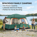 el Outdoor BackpackinTenda Grande de Camping para 4 a 6 Pessoas – 2 Quartos, Espaçosa e Ideal para Famíliag Equipment Waterproof Windproof