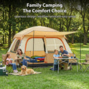 el Outdoor BackpackinTenda Grande de Camping para 4 a 6 Pessoas – 2 Quartos, Espaçosa e Ideal para Famíliag Equipment Waterproof Windproof