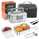 Lunch Box Elétrica 2.5L em Aço Inoxidável | Marmita Aquecida Portátil 220V