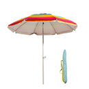 S7 STAR Multicolor Beach Umbrella, large and lightweight with UV 50 protection, ideal for outdoor use, perfect for beach and garden settings.