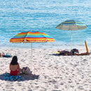 S7 STAR Multicolor Beach Umbrella, large and lightweight with UV 50 protection, ideal for outdoor use, perfect for beach and garden settings.