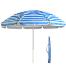 S7 STAR Multicolor Beach Umbrella, large and lightweight with UV 50 protection, ideal for outdoor use, perfect for beach and garden settings.