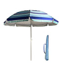 S7 STAR Multicolor Beach Umbrella, large and lightweight with UV 50 protection, ideal for outdoor use, perfect for beach and garden settings.