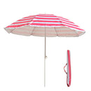 S7 STAR Multicolor Beach Umbrella, large and lightweight with UV 50 protection, ideal for outdoor use, perfect for beach and garden settings.