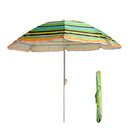 S7 STAR Multicolor Beach Umbrella, large and lightweight with UV 50 protection, ideal for outdoor use, perfect for beach and garden settings.
