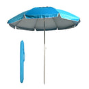 S7 STAR Multicolor Beach Umbrella, large and lightweight with UV 50 protection, ideal for outdoor use, perfect for beach and garden settings.
