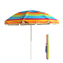 S7 STAR Multicolor Beach Umbrella, large and lightweight with UV 50 protection, ideal for outdoor use, perfect for beach and garden settings.