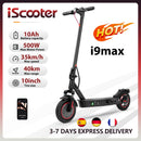 Trotinete Elétrica iScooter i9 Max 500W – Até 40 km de Autonomia, Suspensão Dupla e Controlo por App