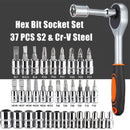 Kit de Ferramentas Profissional 46 Peças Auto & Casa com Chave de Catraca