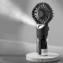 Mini Ventoinha Portátil BreezeMist™ USB com Pulverização de Água 4 velocidades