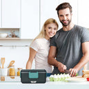 Lunch Box Elétrica 2.5L em Aço Inoxidável | Marmita Aquecida Portátil 220V