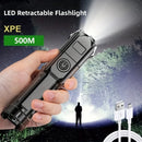Lanterna Tática LED Recarregável USB | Alta Potência com Zoom Ajustável