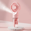 Mini Ventoinha Portátil BreezeMist™ USB com Pulverização de Água 4 velocidades