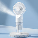 Mini Ventoinha Portátil BreezeMist™ USB com Pulverização de Água 4 velocidades