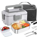 Lunch Box Elétrica 2.5L em Aço Inoxidável | Marmita Aquecida Portátil 220V
