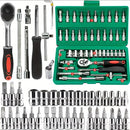 Kit de Ferramentas Profissional 46 Peças Auto & Casa com Chave de Catraca