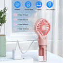 Mini Ventoinha Portátil BreezeMist™ USB com Pulverização de Água 4 velocidades
