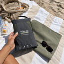 Toalha Compacta DryGo™  | Leve, Absorvente e Anti-Areia